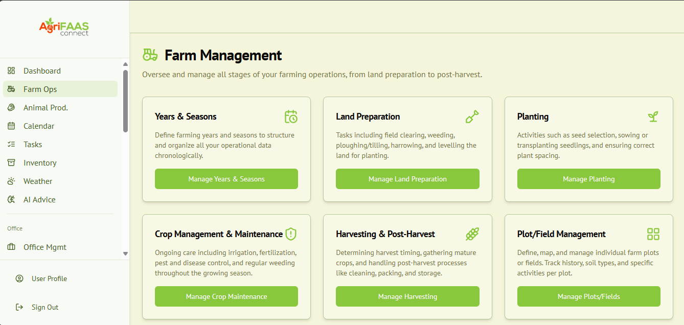 Farm Operations Management
